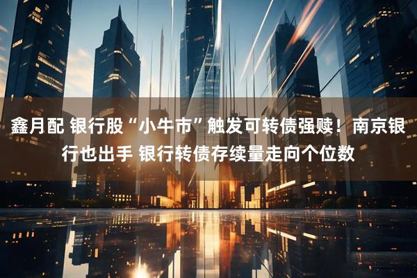 鑫月配 银行股“小牛市”触发可转债强赎！南京银行也出手 银行转债存续量走向个位数